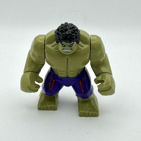 LEGO Marvel Hulk Big Fig Minifigure Purple Pants sh0173 Avengers 76031 76041 EXC - Picture 1 of 8